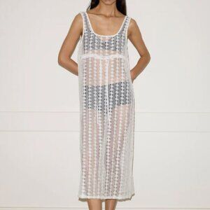 NEW DEIJI STUDIOS THREAD DRESS XS (US 2) OFF WHIT